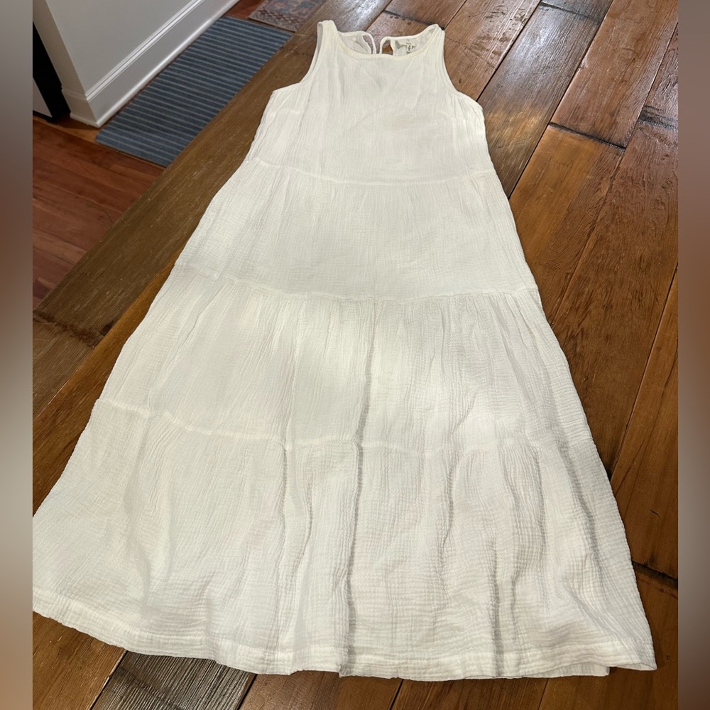 Joie White Gauze Maxi Dress Size M